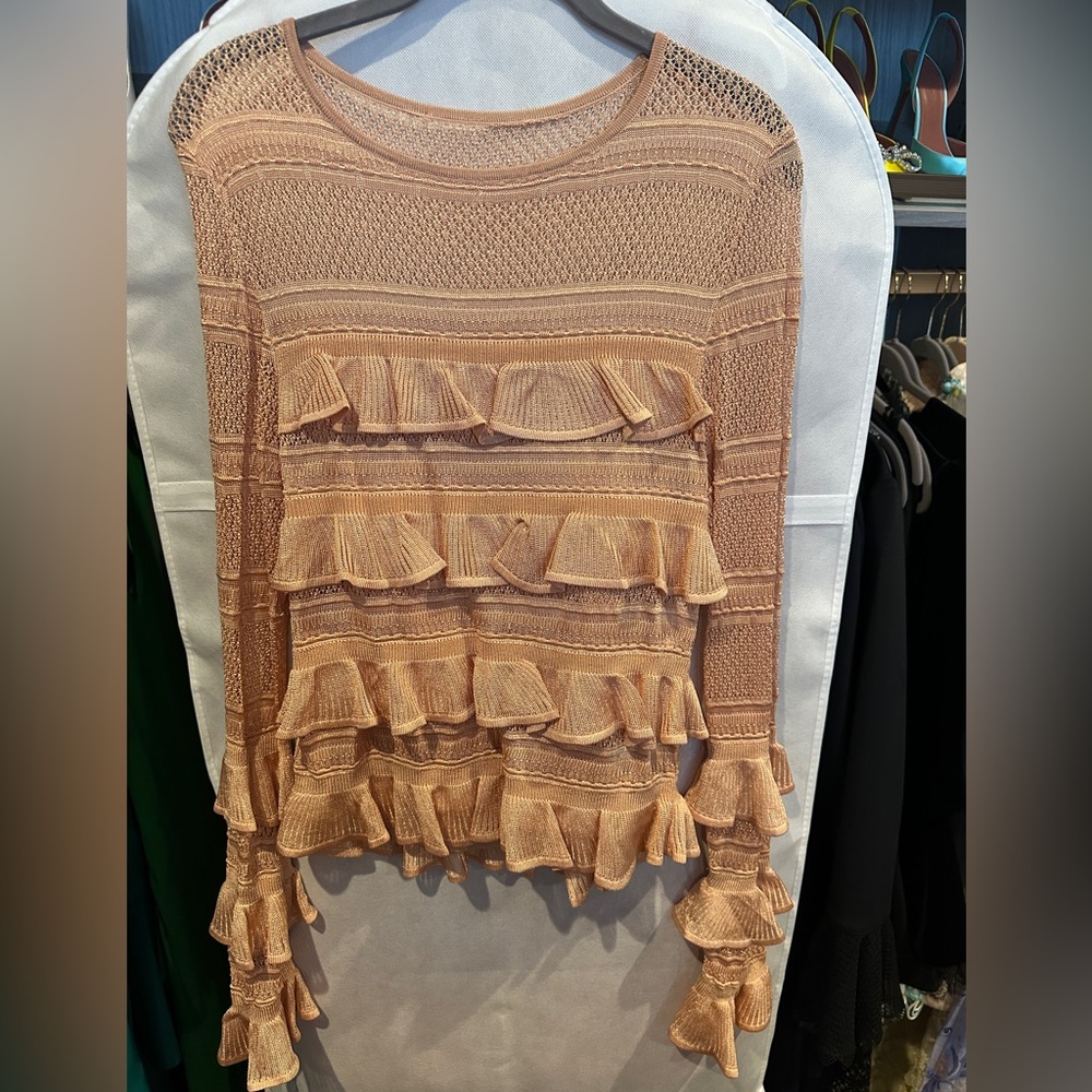 Zimmermann illuminate Ruffled frilled Blouse and Skirt set in size 2